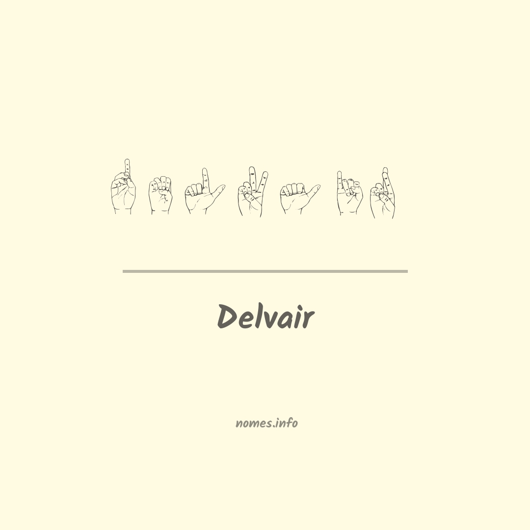Delvair em Libras