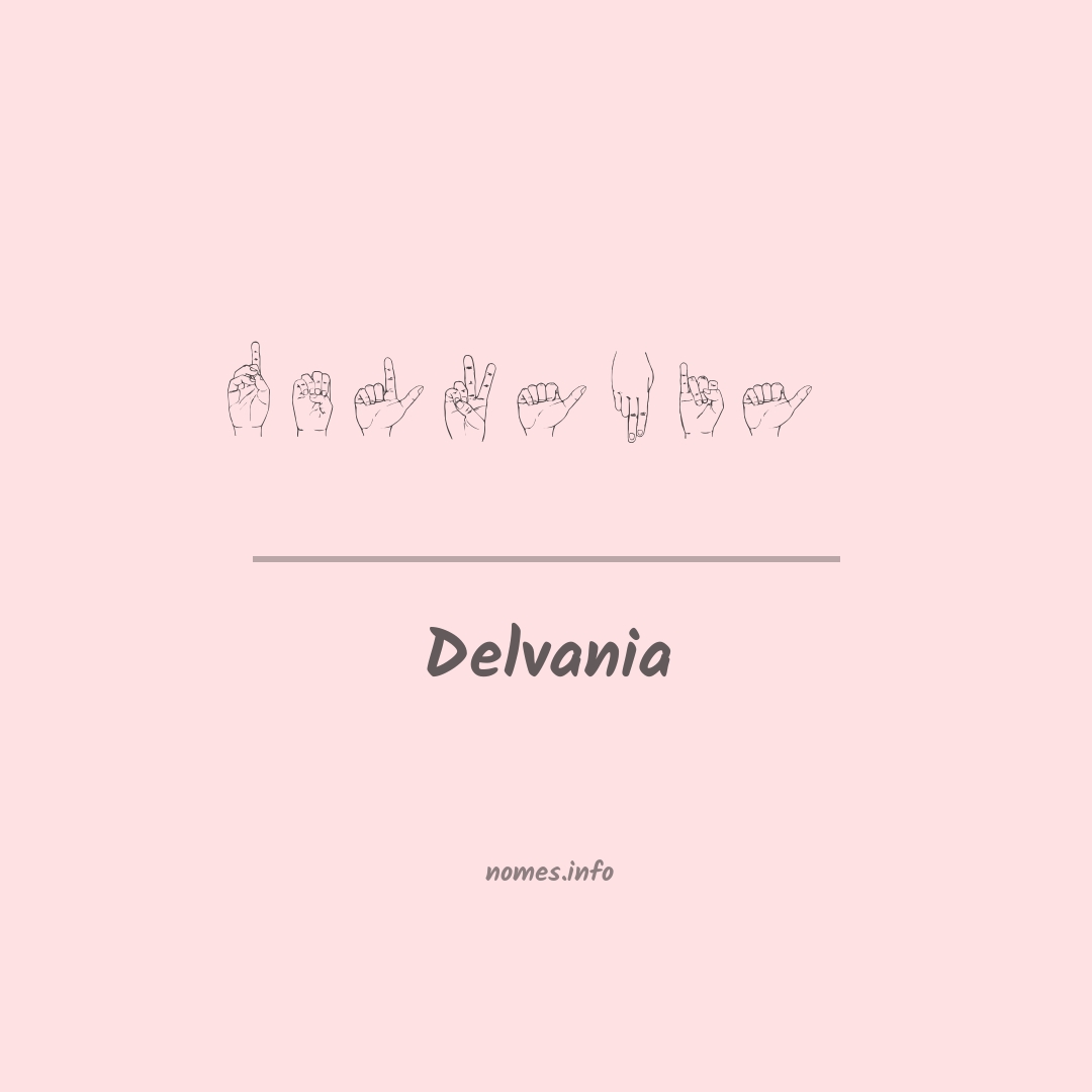 Delvania em Libras