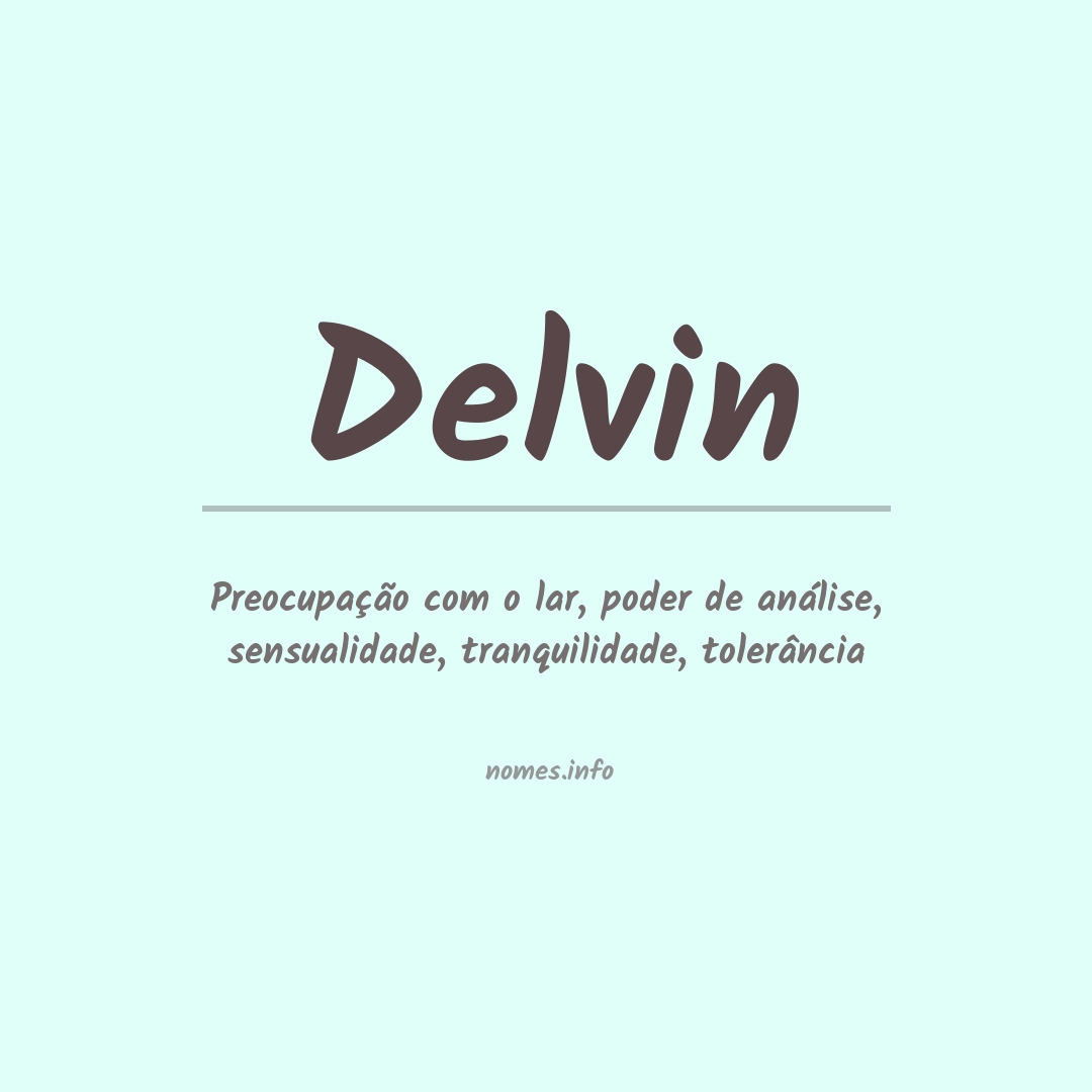 Significado do nome Delvin