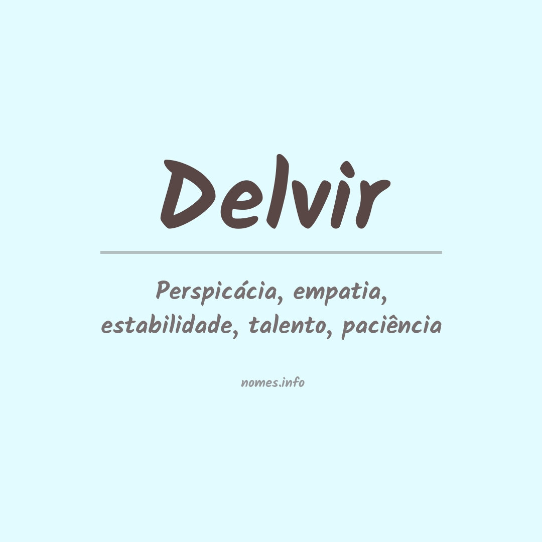 Significado do nome Delvir