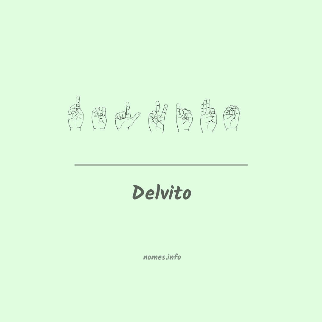 Delvito em Libras
