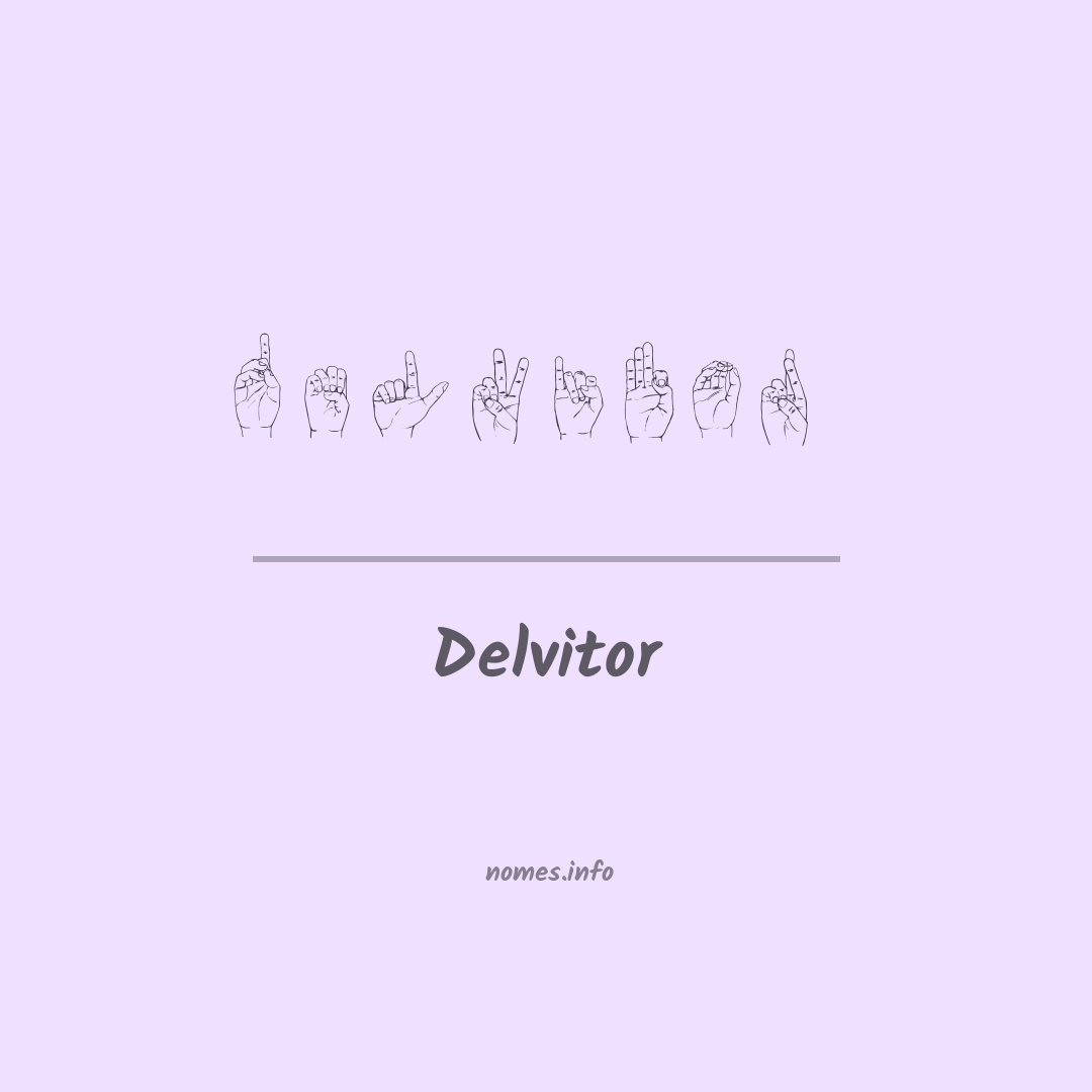 Delvitor em Libras