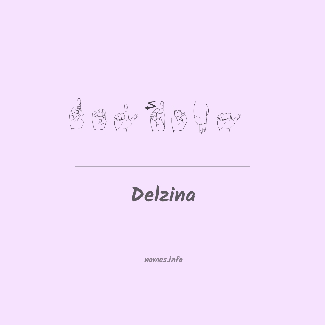 Delzina em Libras