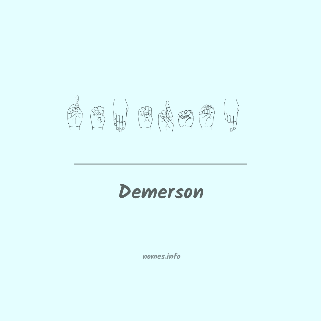 Demerson em Libras