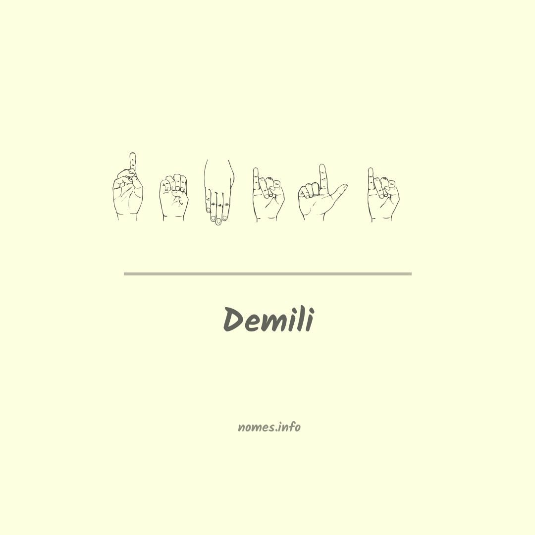 Demili em Libras