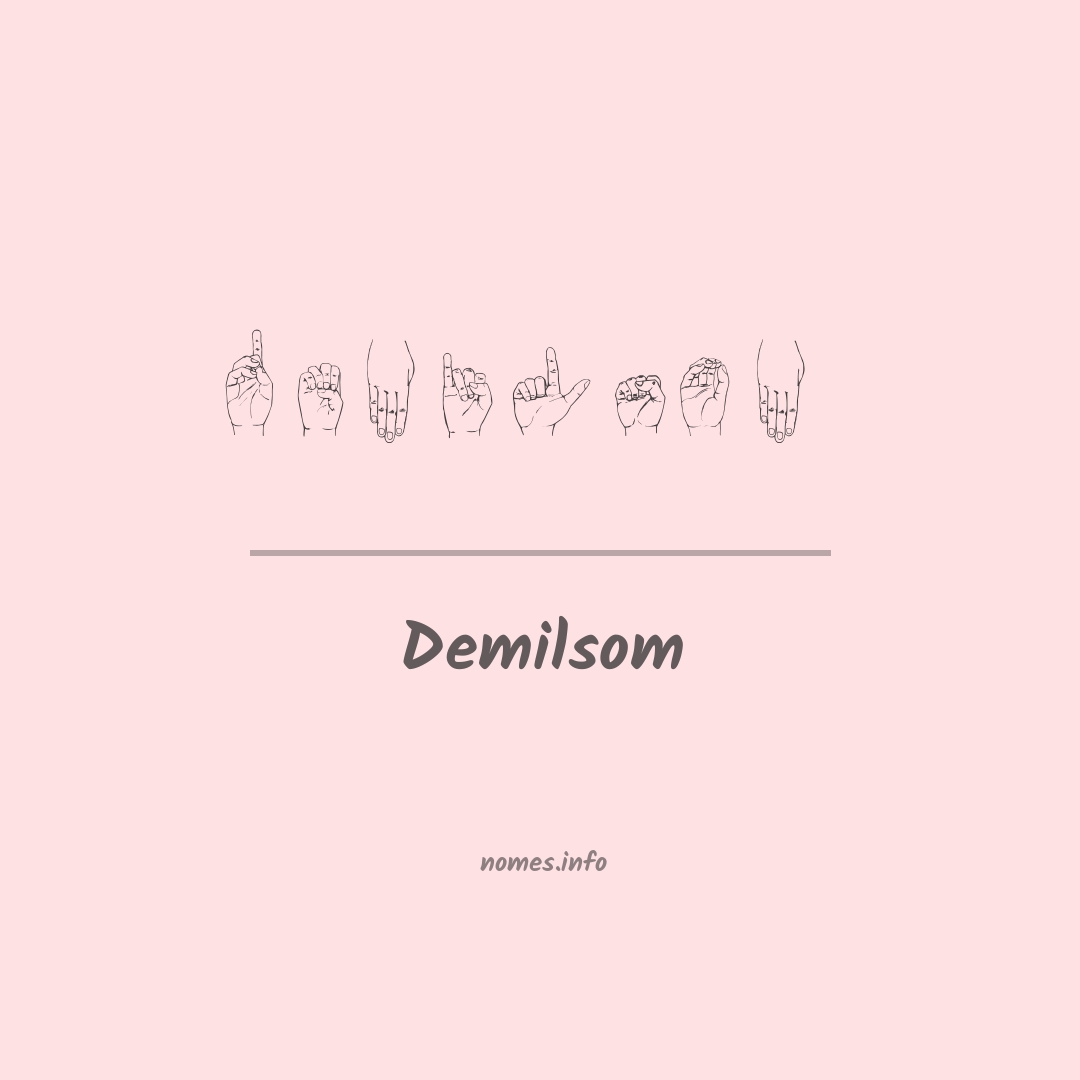 Demilsom em Libras