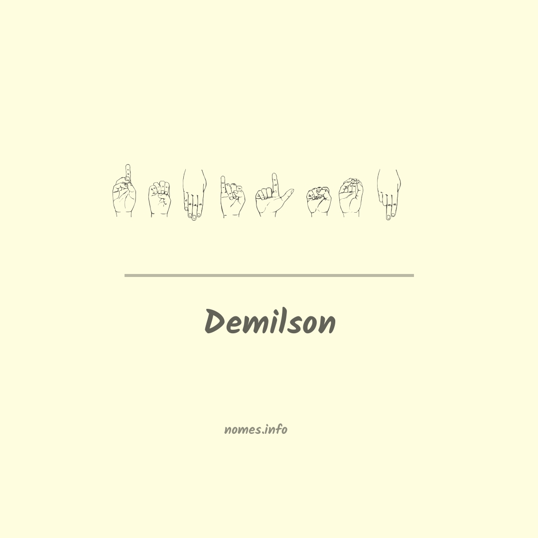 Demilson em Libras