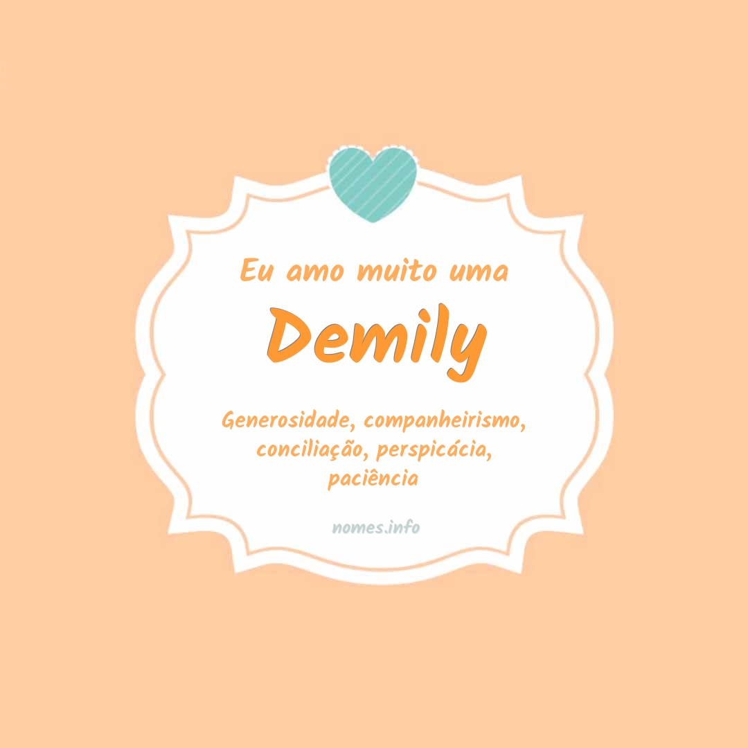 Eu amo muito Demily