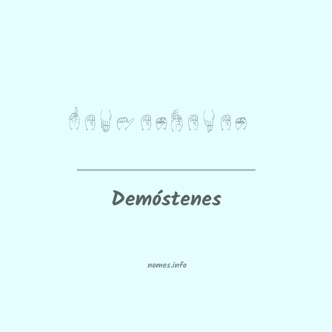 Demóstenes em Libras