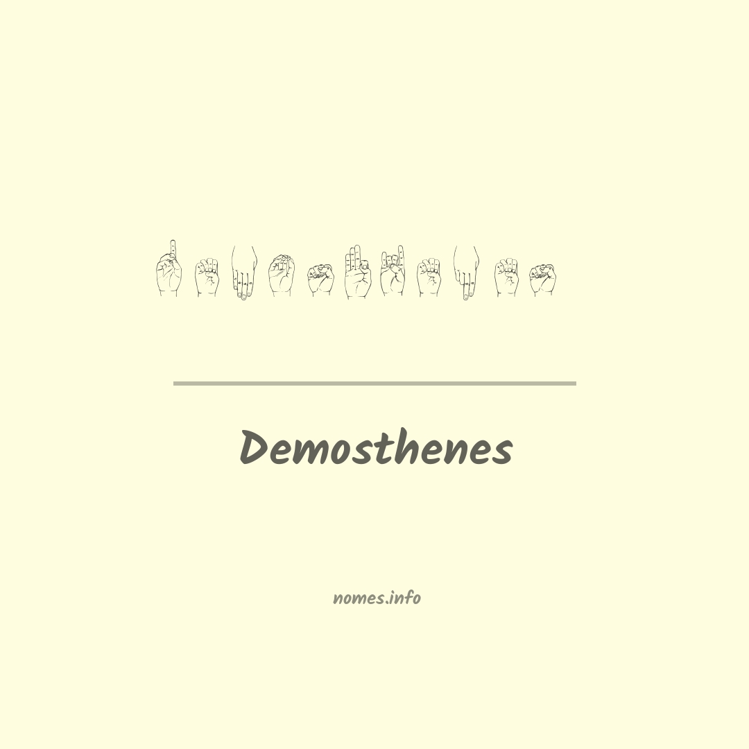 Demosthenes em Libras