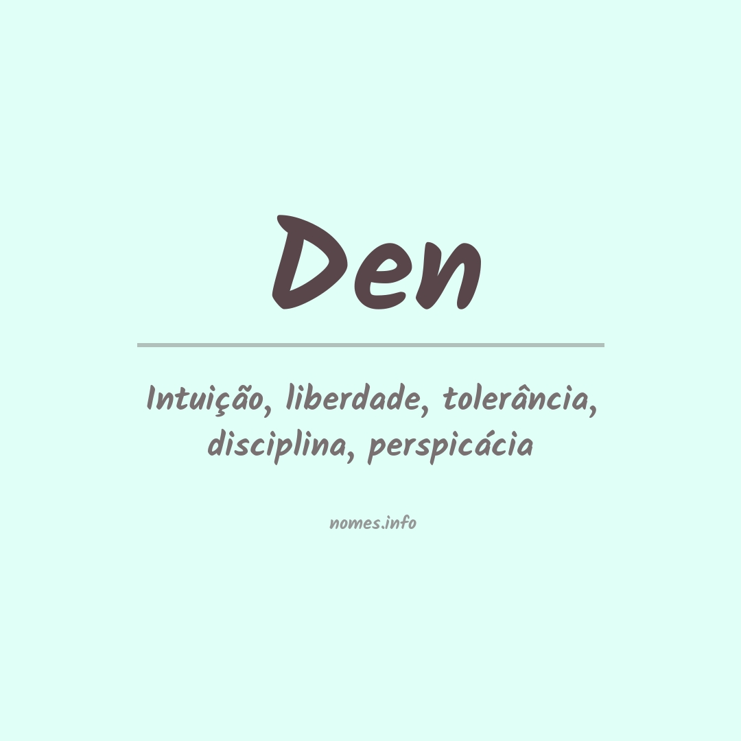 Significado do nome Den