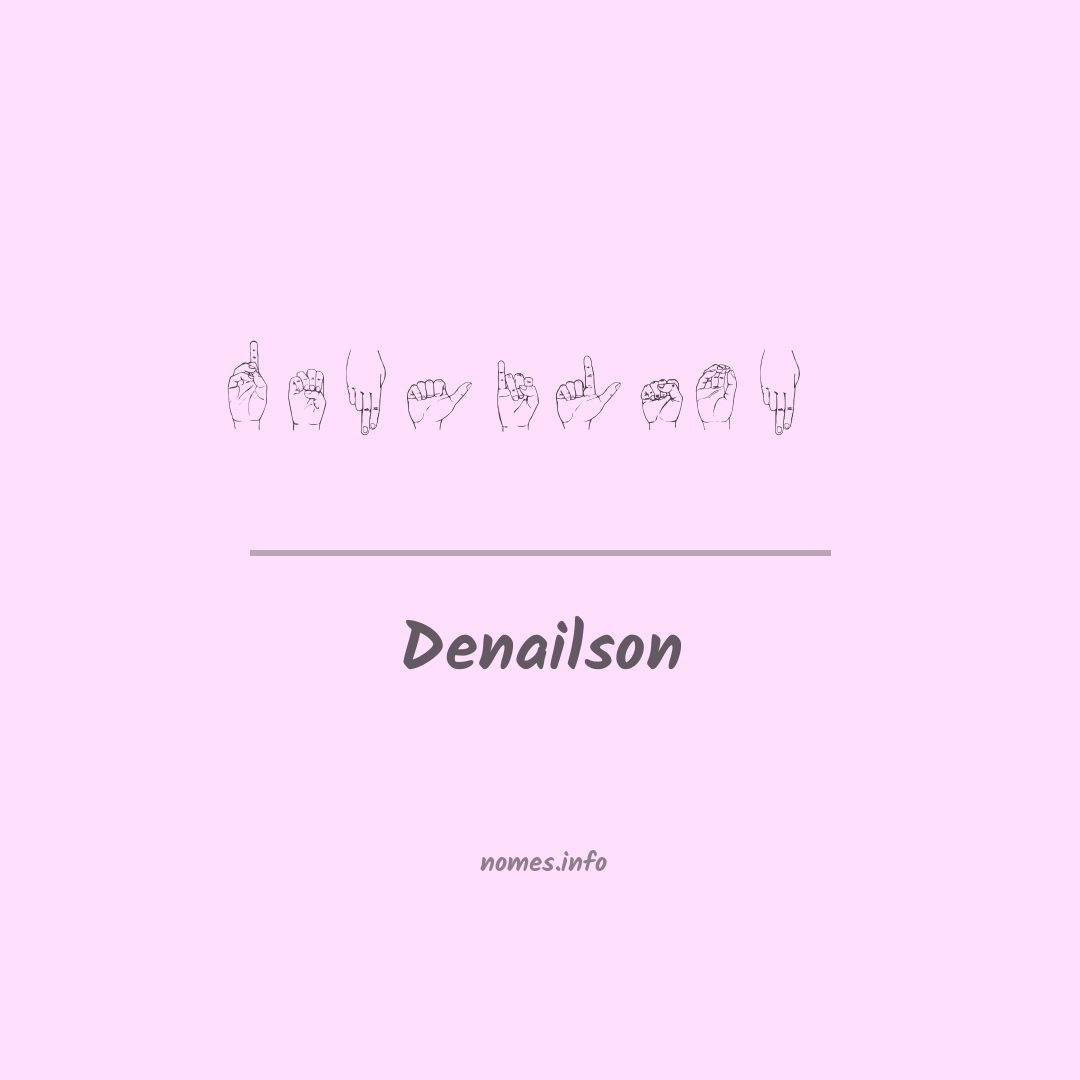 Denailson em Libras