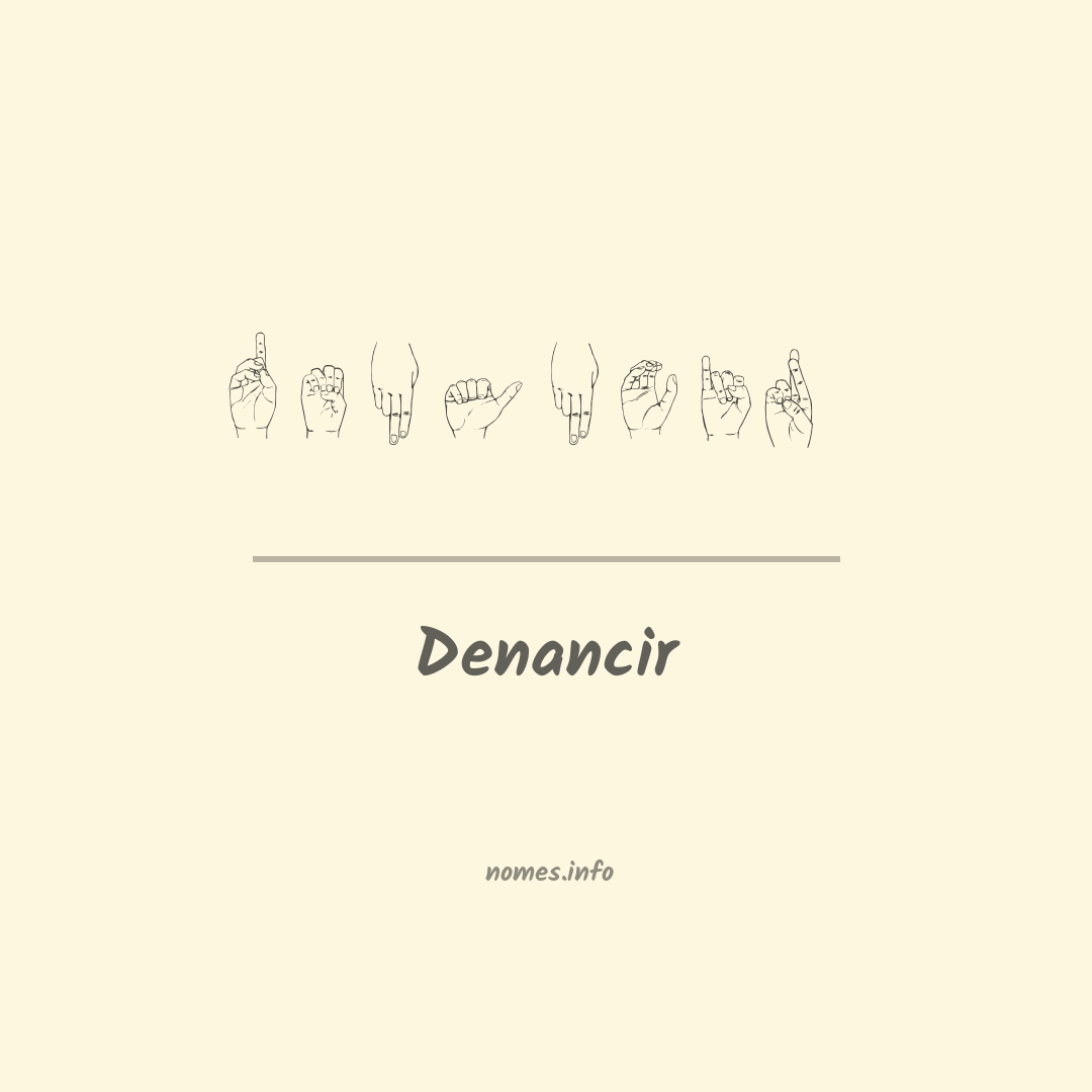 Denancir em Libras