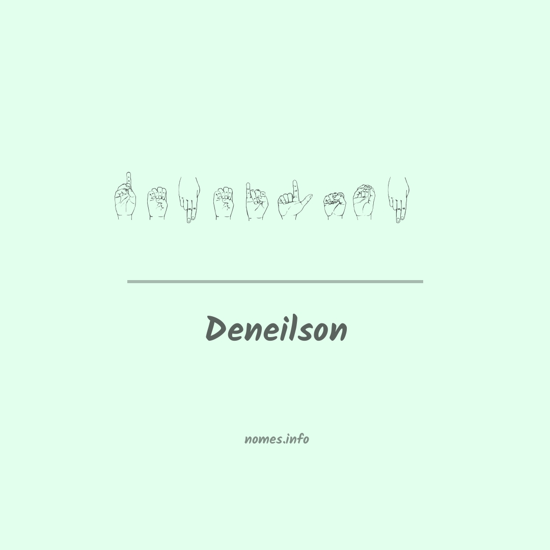 Deneilson em Libras