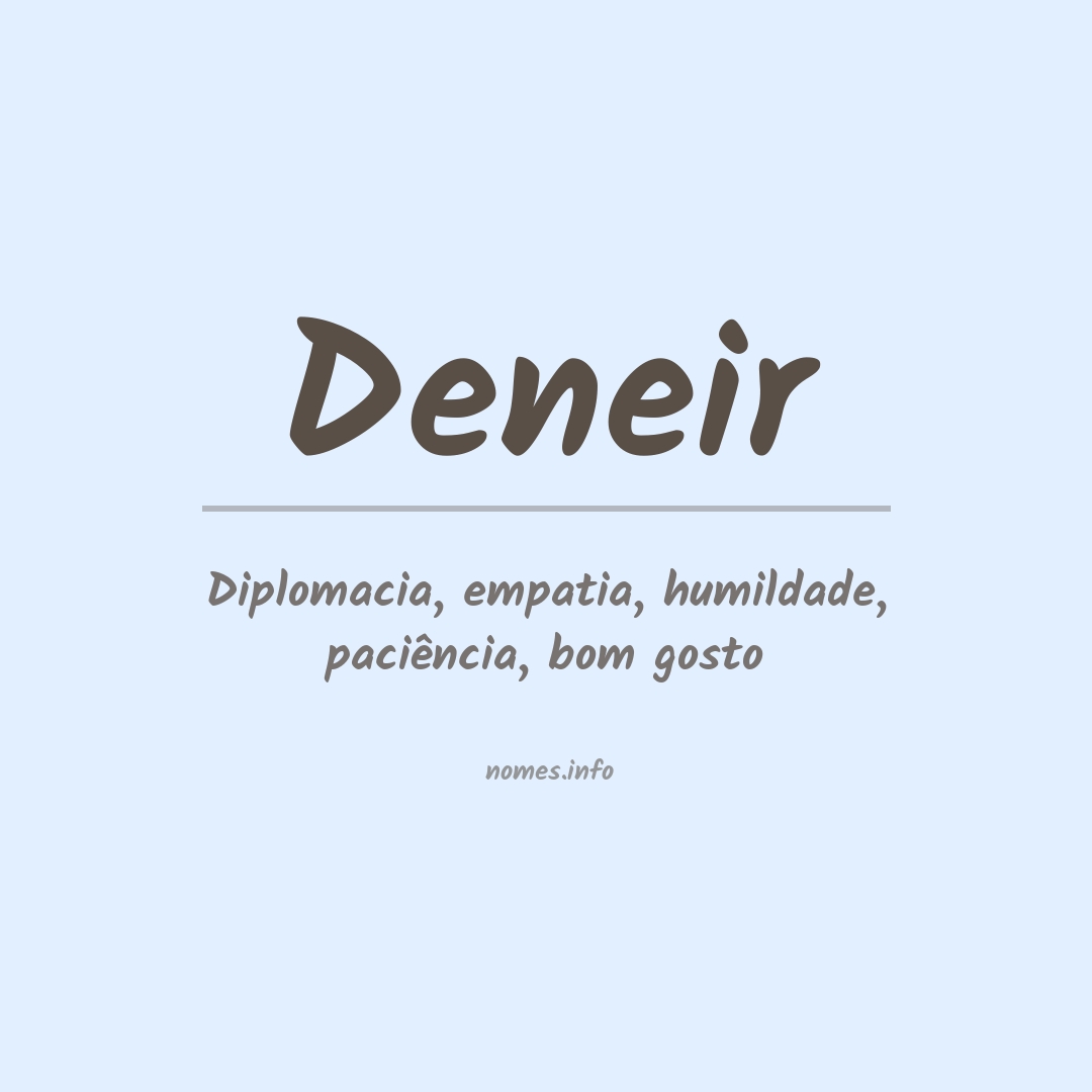 Significado do nome Deneir