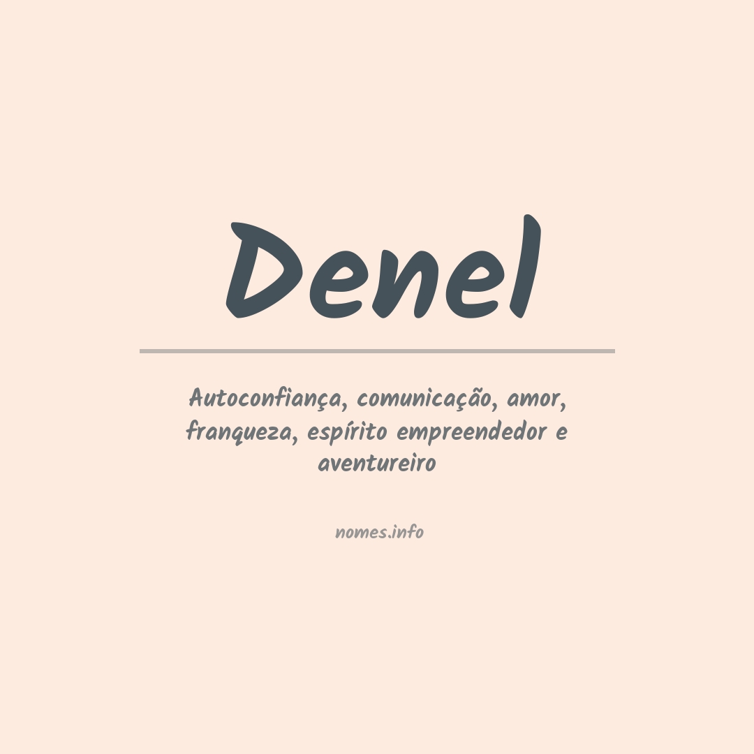 Significado do nome Denel