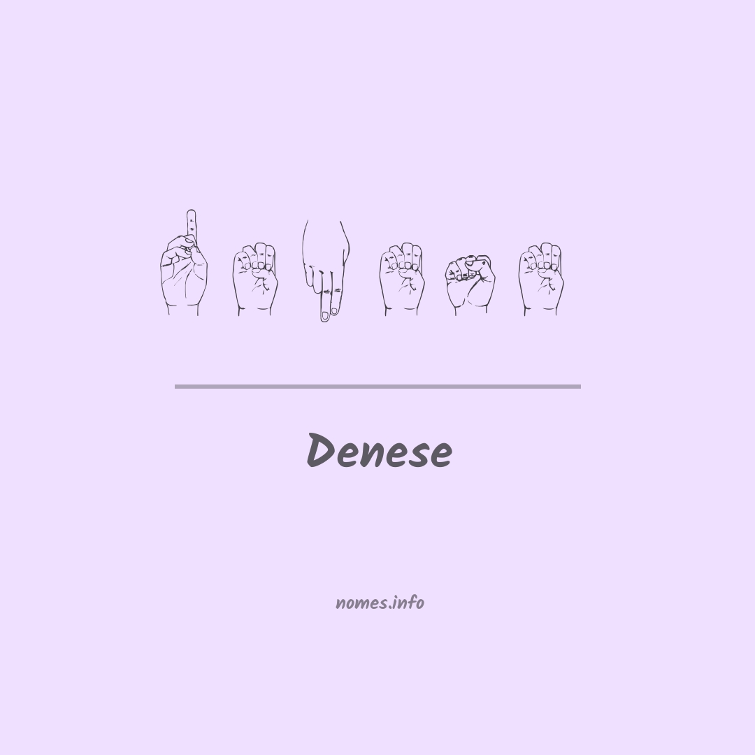 Denese em Libras