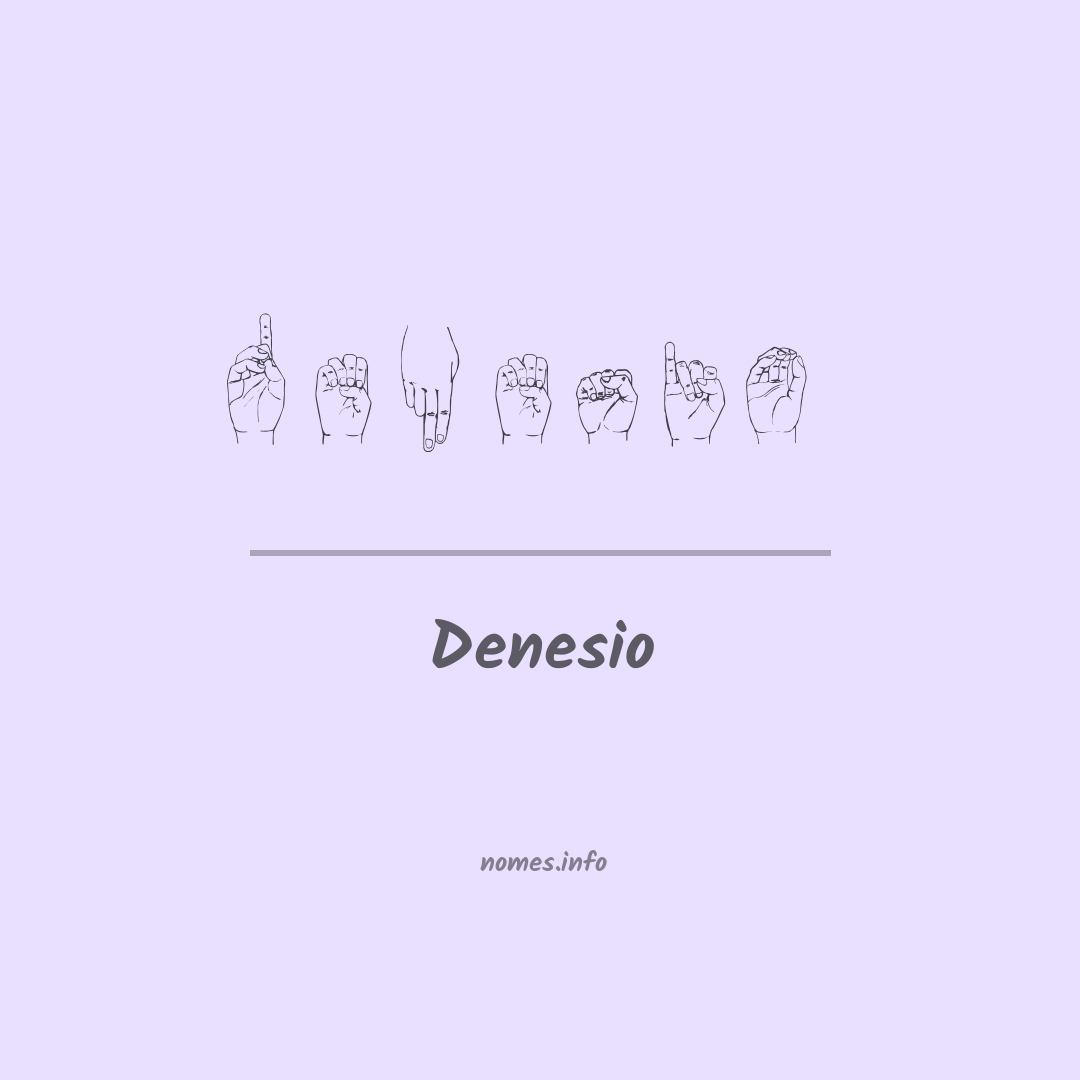 Denesio em Libras
