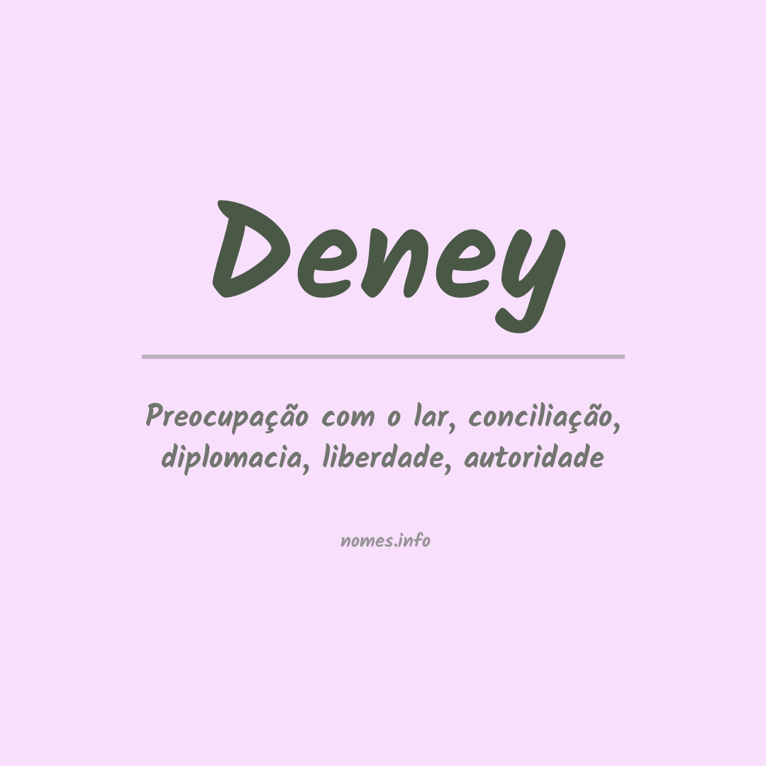 Significado do nome Deney