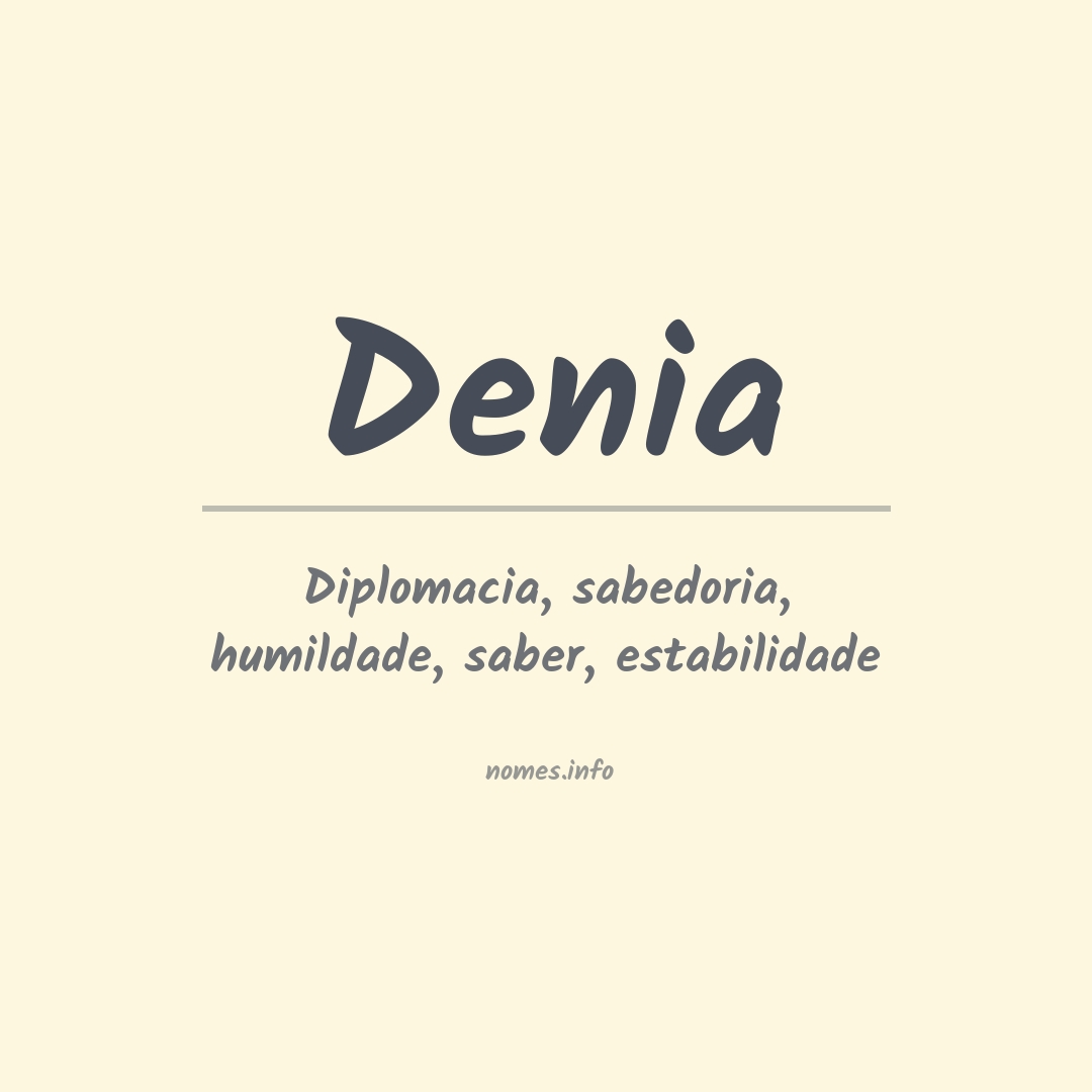 Significado do nome Denia