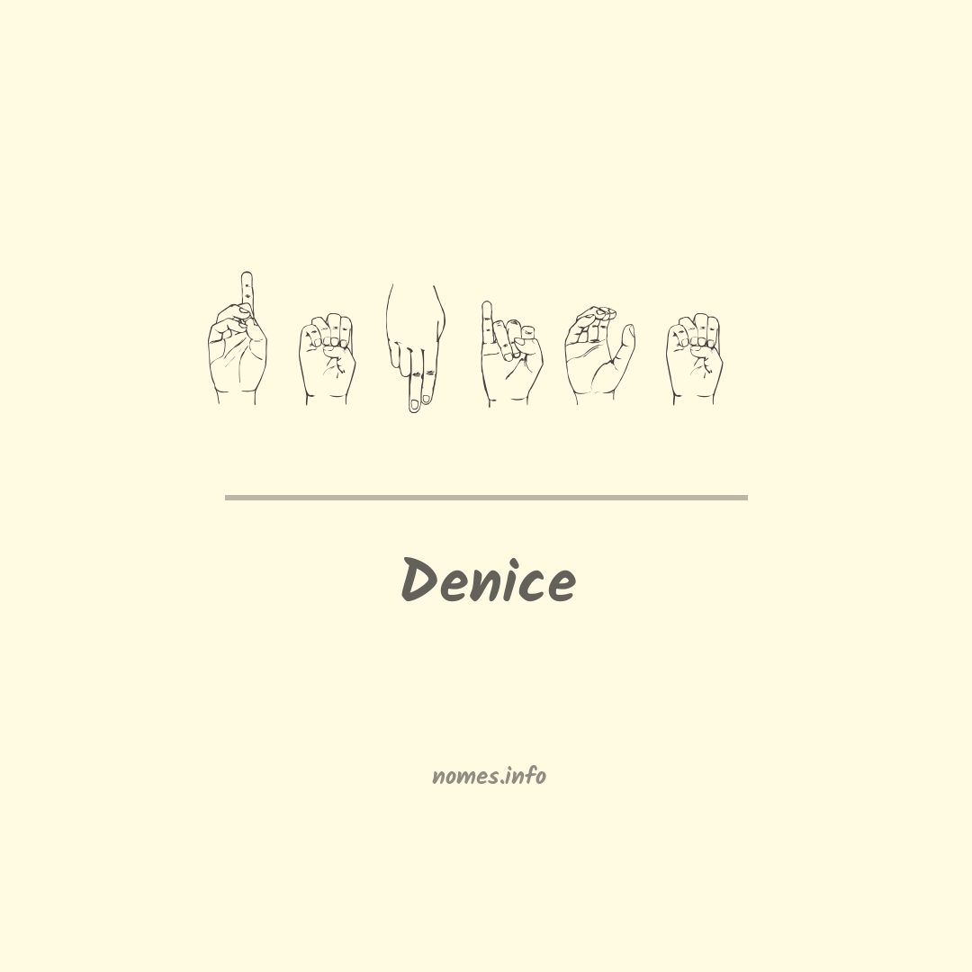 Denice em Libras