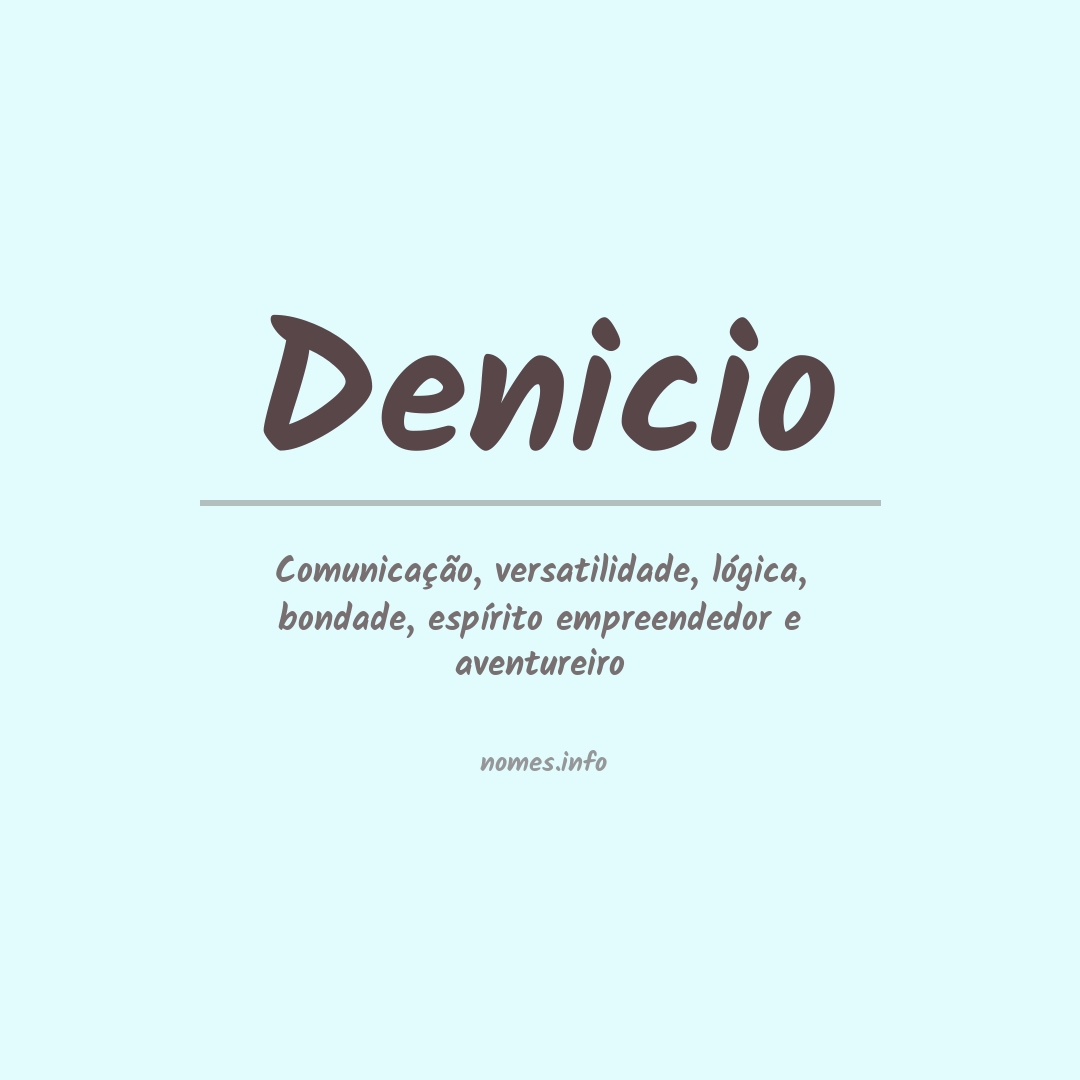 Significado do nome Denicio