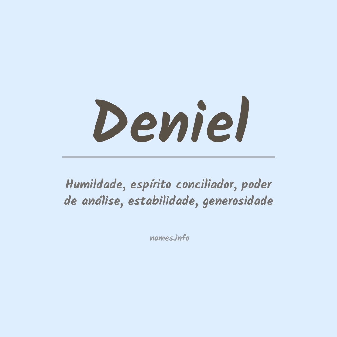 Significado do nome Deniel