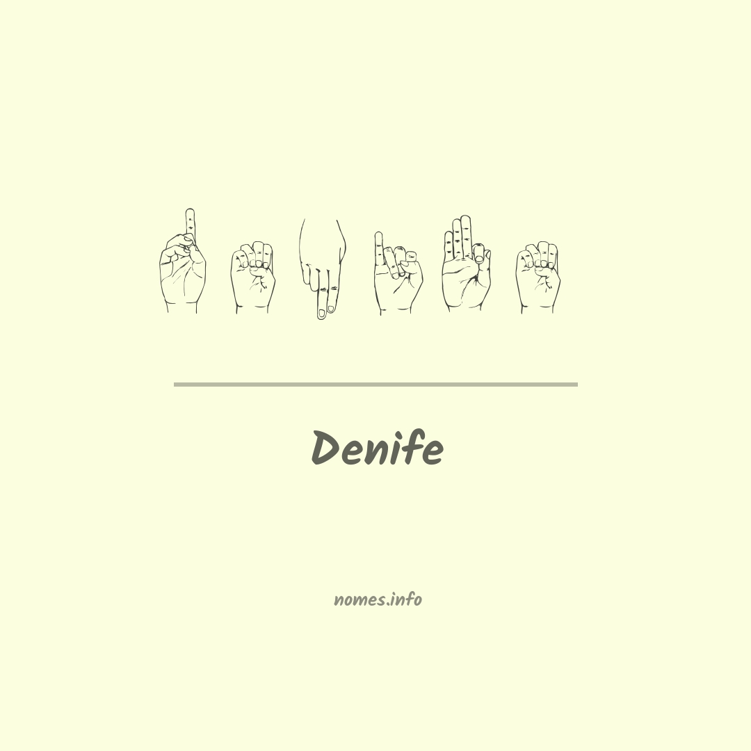 Denife em Libras