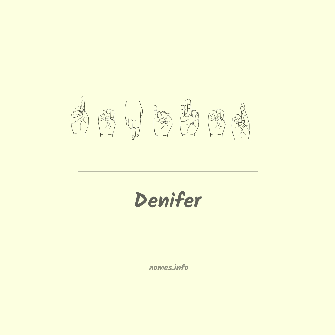 Denifer em Libras