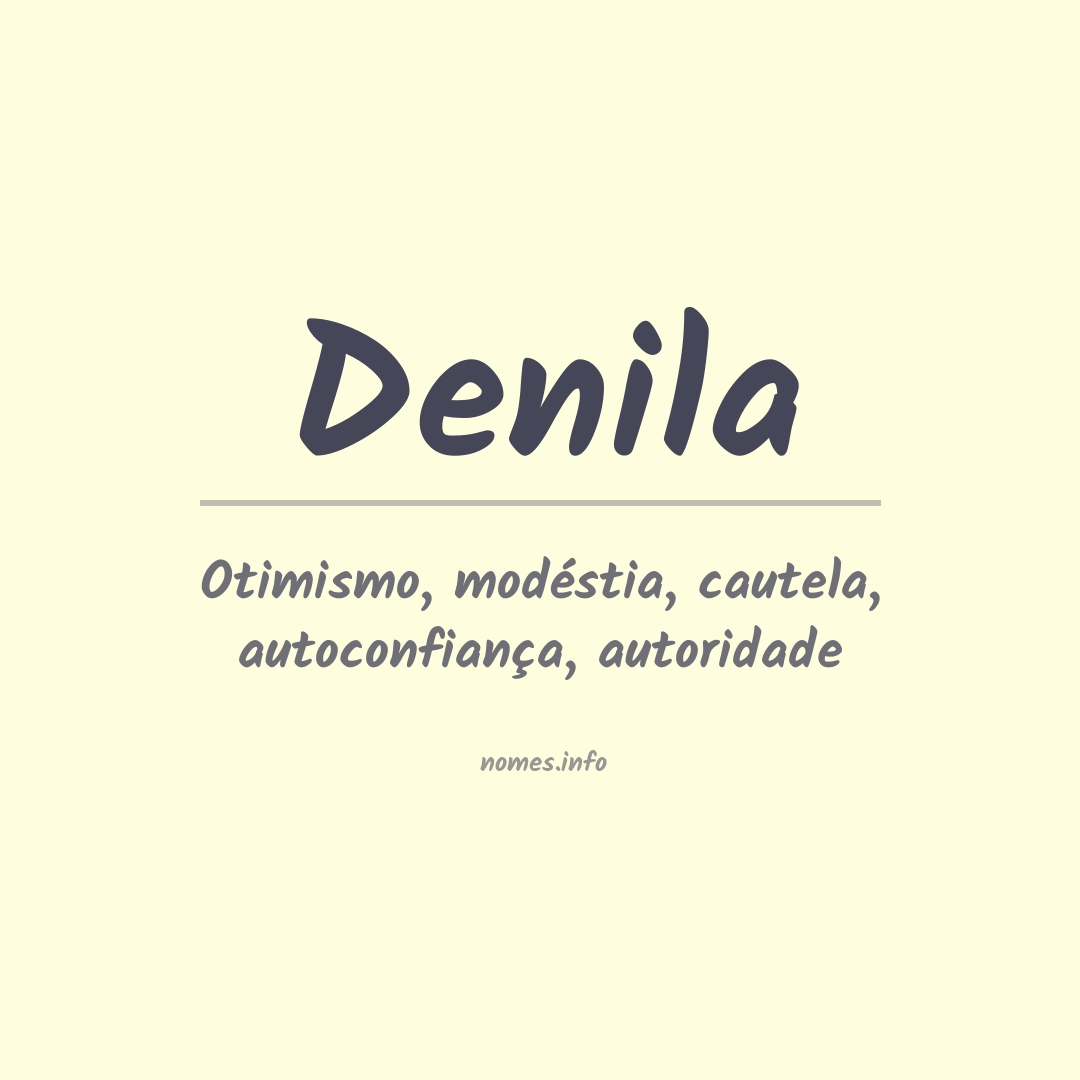 Significado do nome Denila