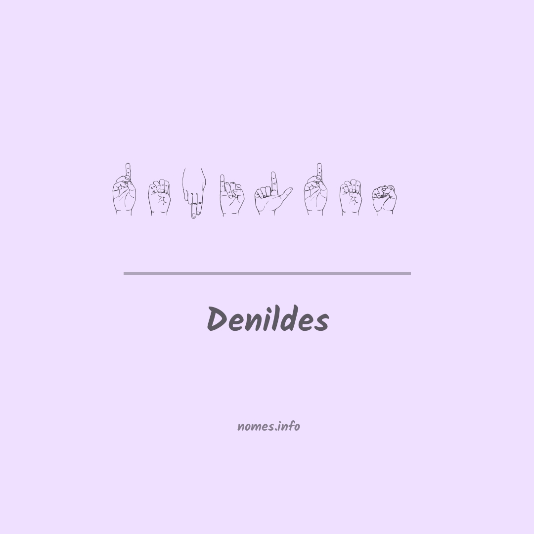 Denildes em Libras