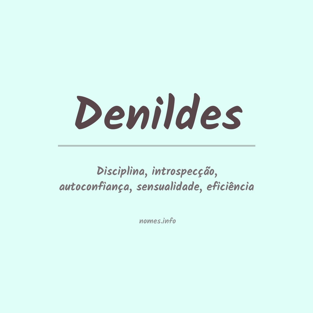 Significado do nome Denildes