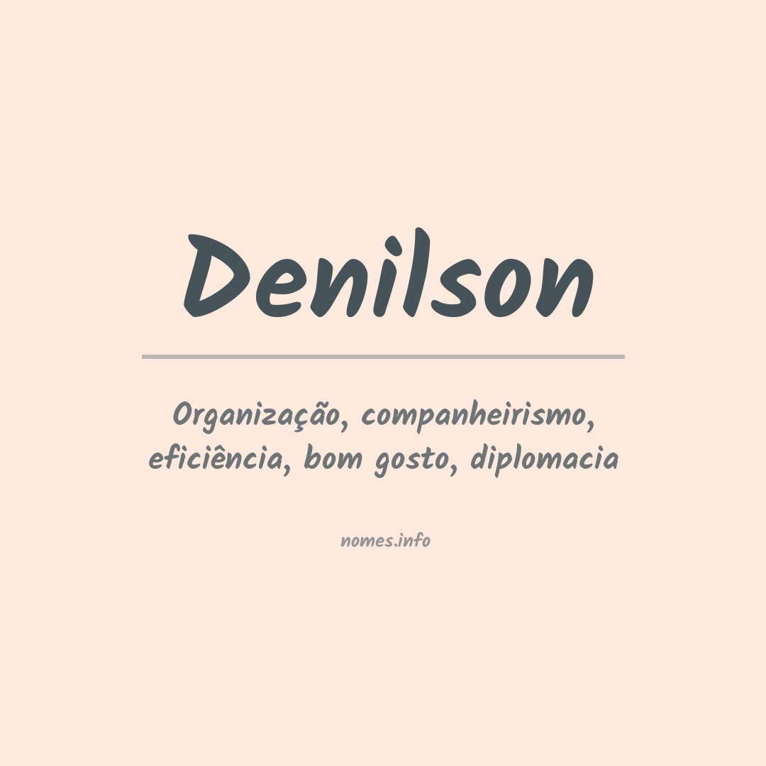 Significado do nome Denilson