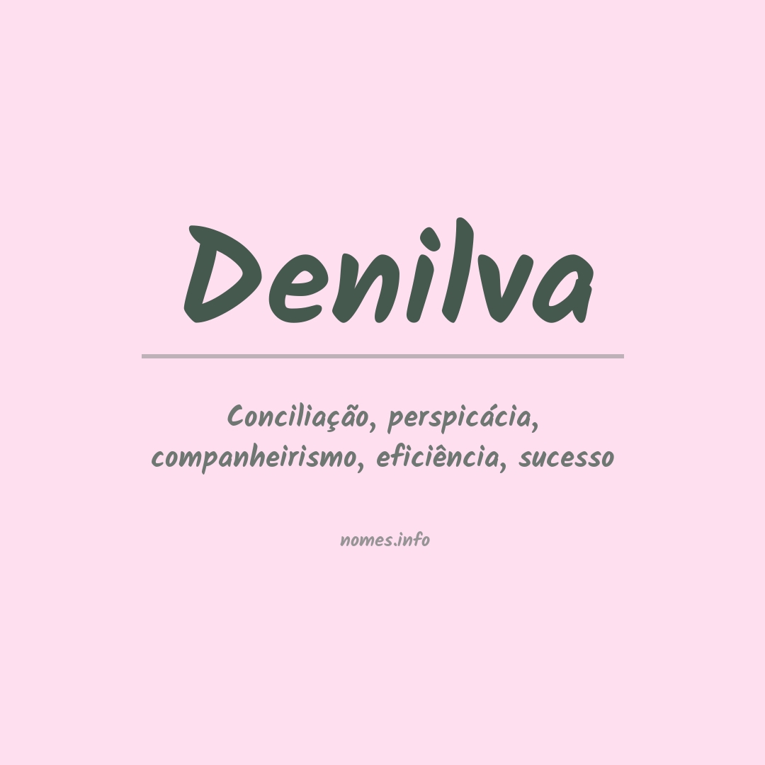 Significado do nome Denilva