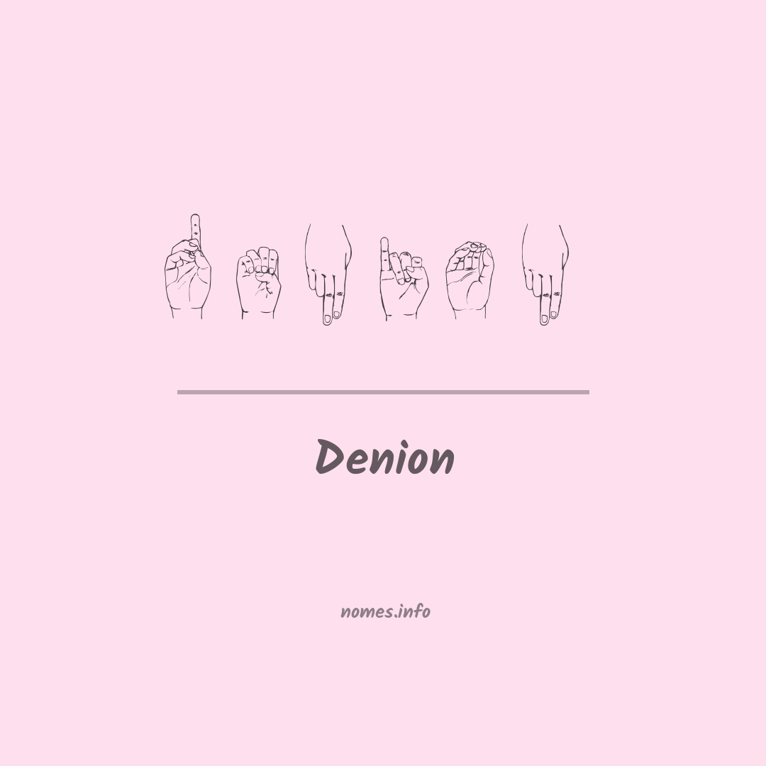 Denion em Libras
