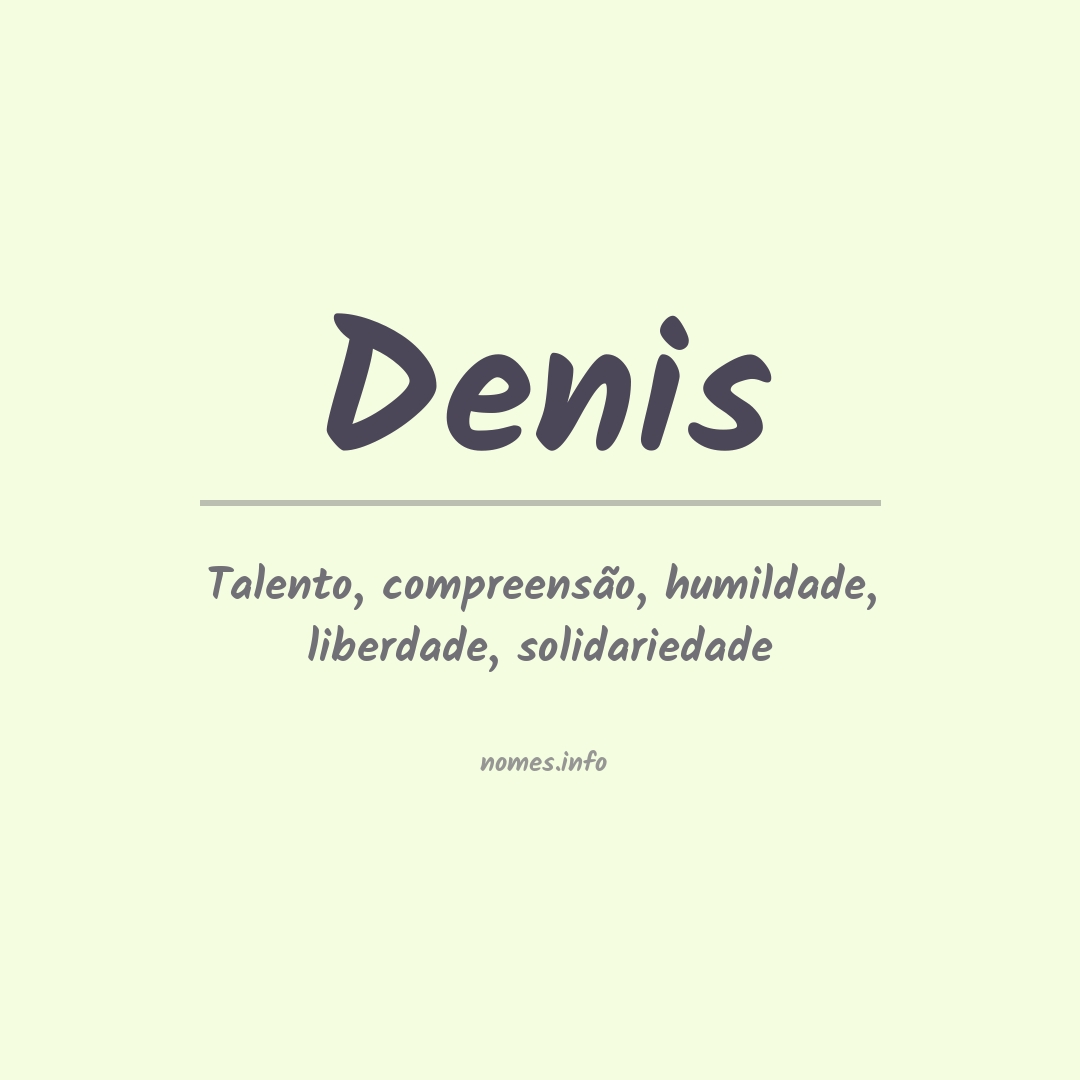 Significado do nome Denis