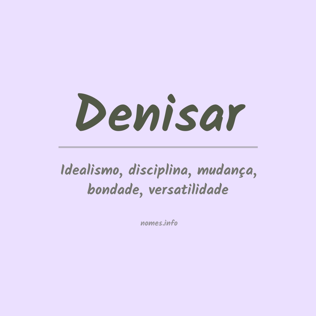 Significado do nome Denisar