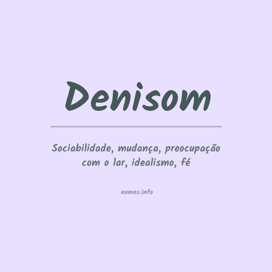 Significado do nome Denisom