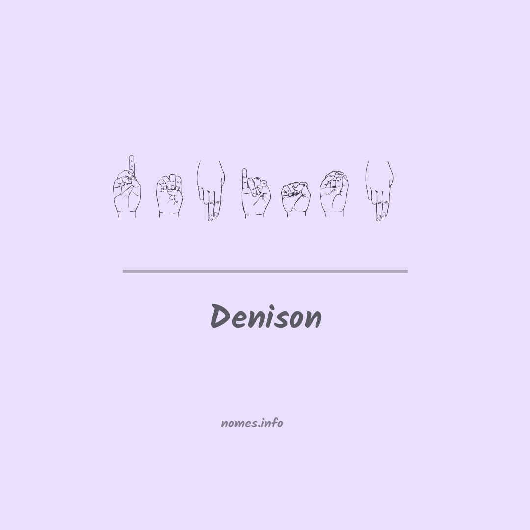 Denison em Libras