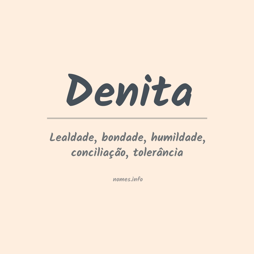 Significado do nome Denita