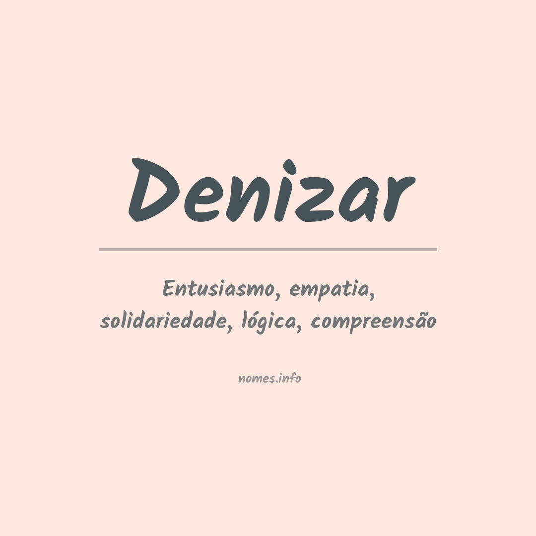 Significado do nome Denizar