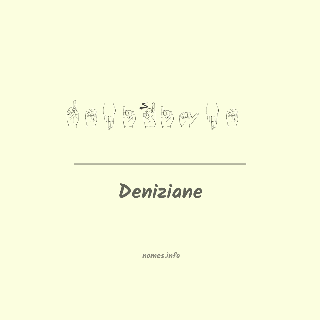 Deniziane em Libras