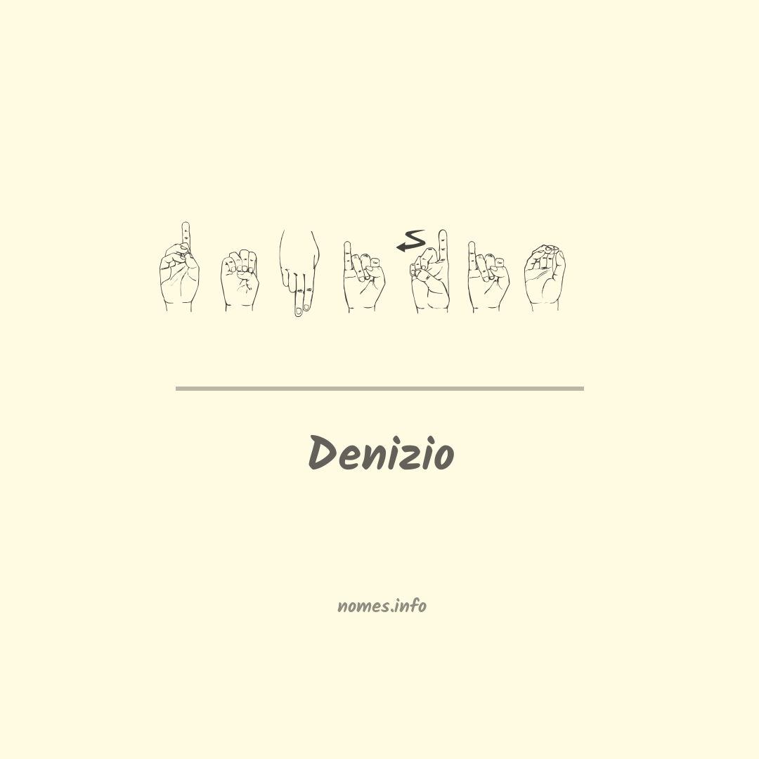 Denizio em Libras