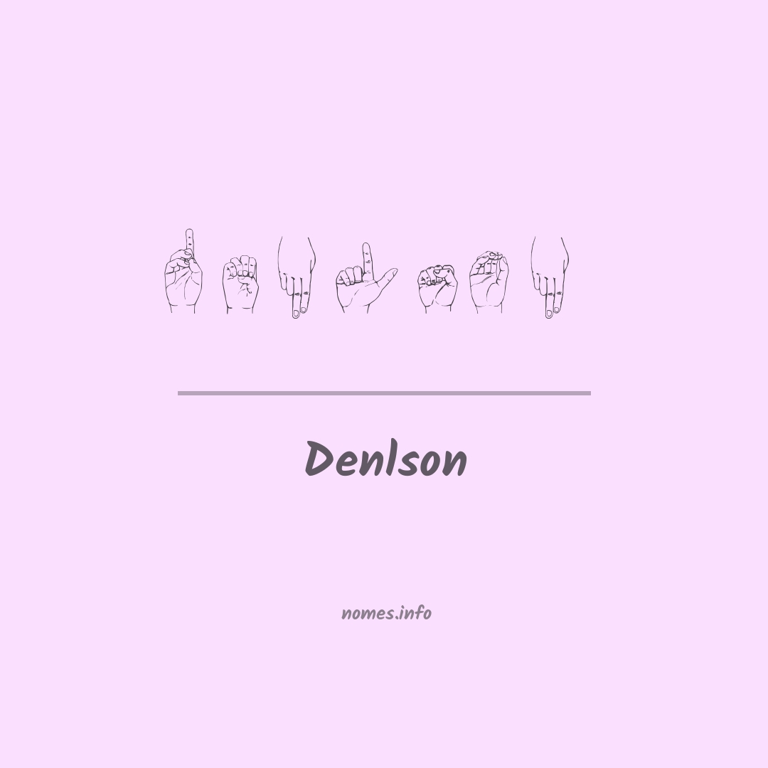 Denlson em Libras