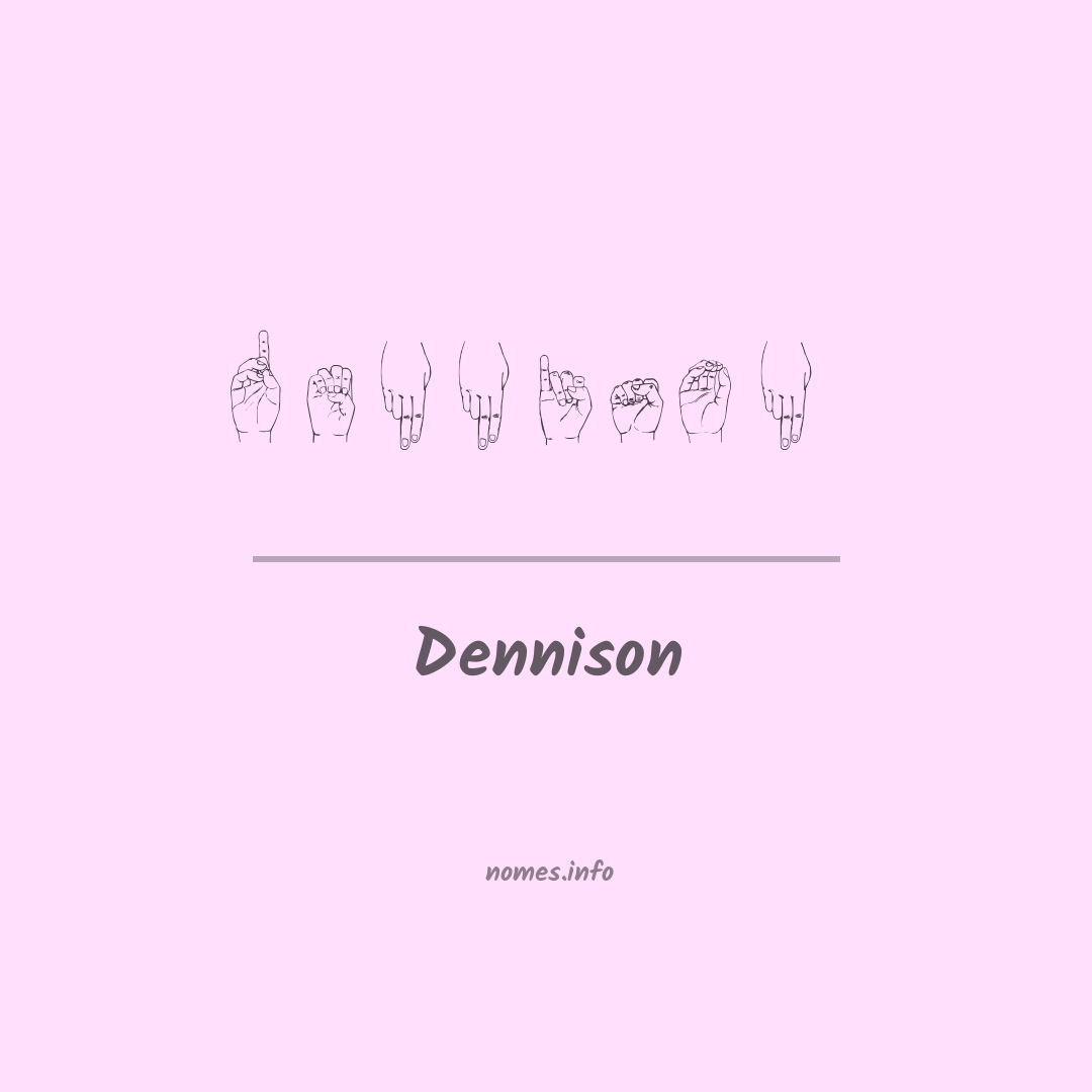 Dennison em Libras