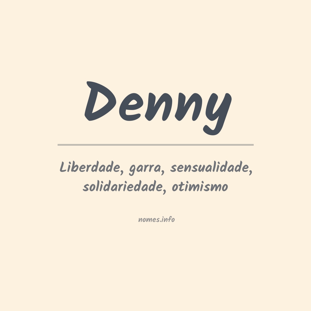 Significado do nome Denny