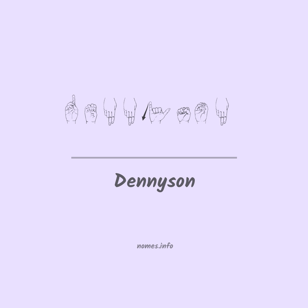 Dennyson em Libras