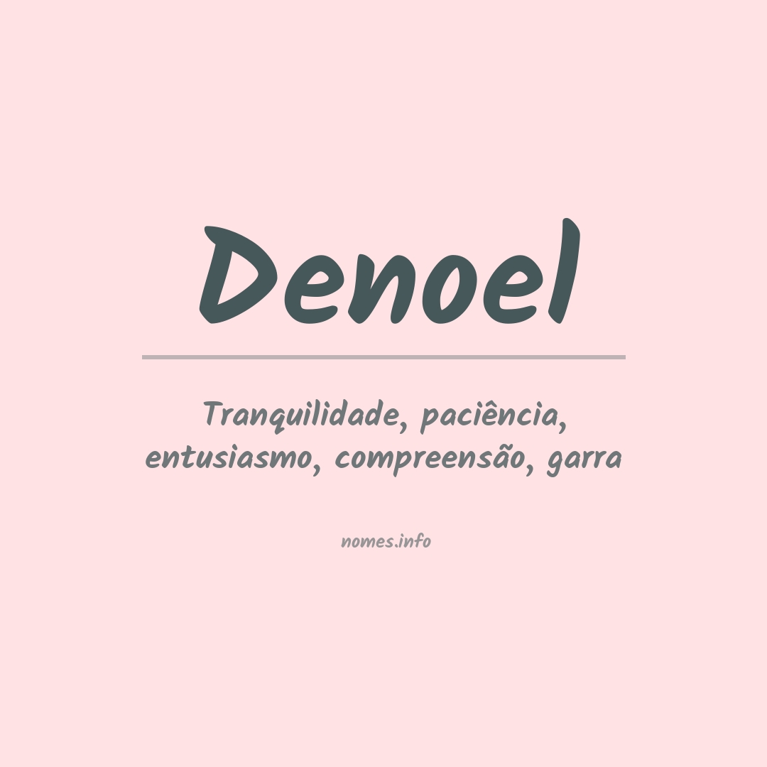 Significado do nome Denoel