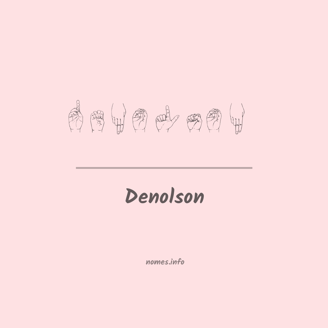Denolson em Libras