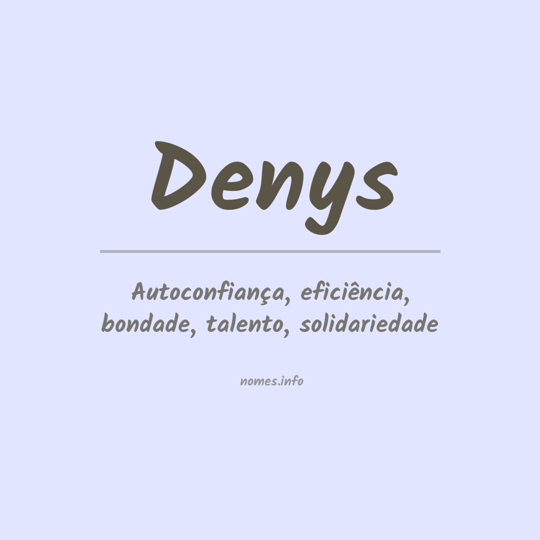 Significado do nome Denys
